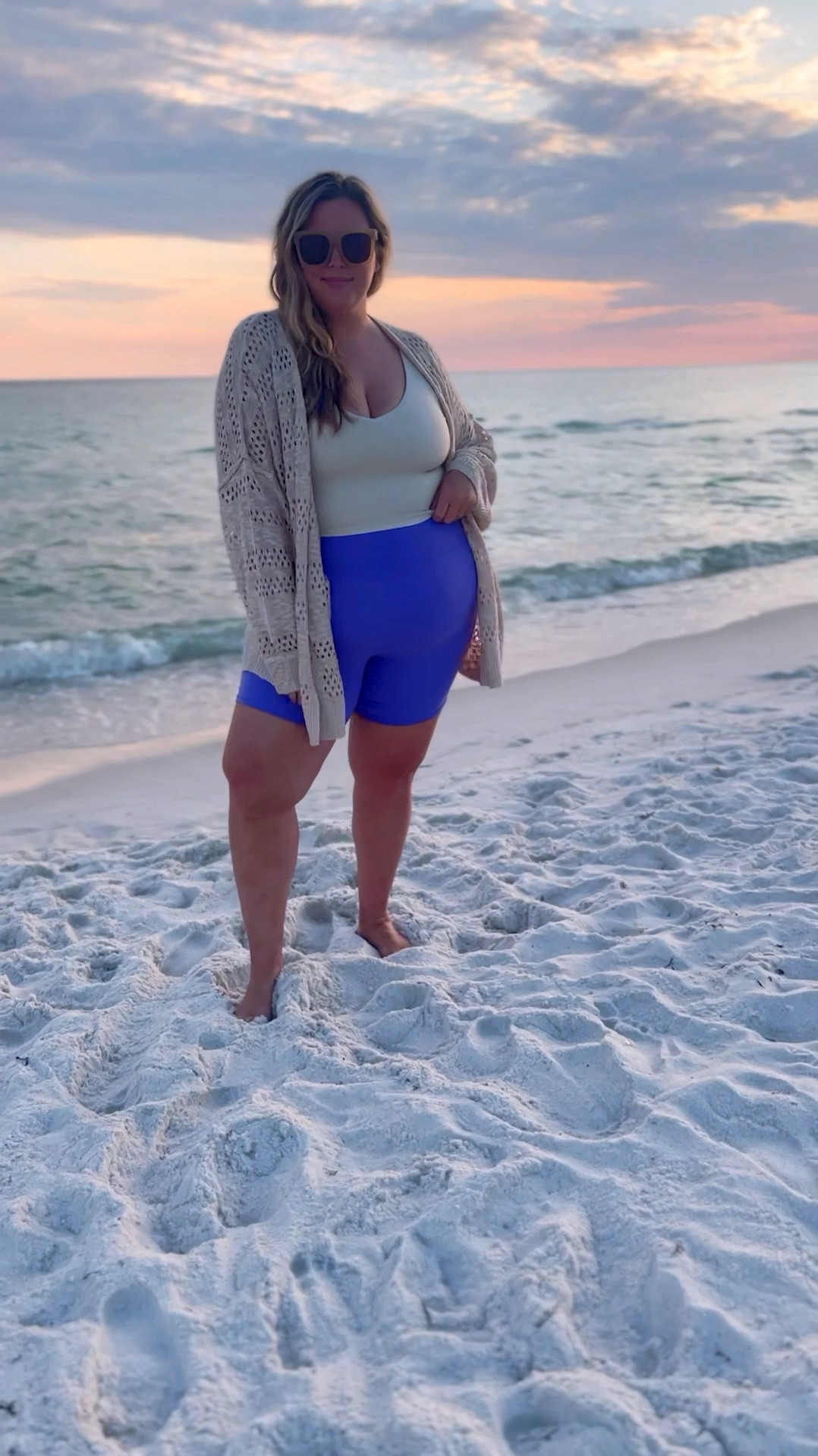 Found the coziest Amazon cardigan for summer! I got the 22 but I could have been fine in the 20. Wearing my favorite bike shorts ever in 2X TTS and this aerie bra top is XXL, I am maxing it out at 42DD but I
Love it! 

#LTKSaleAlert #LTKPlusSize #LTKTravel