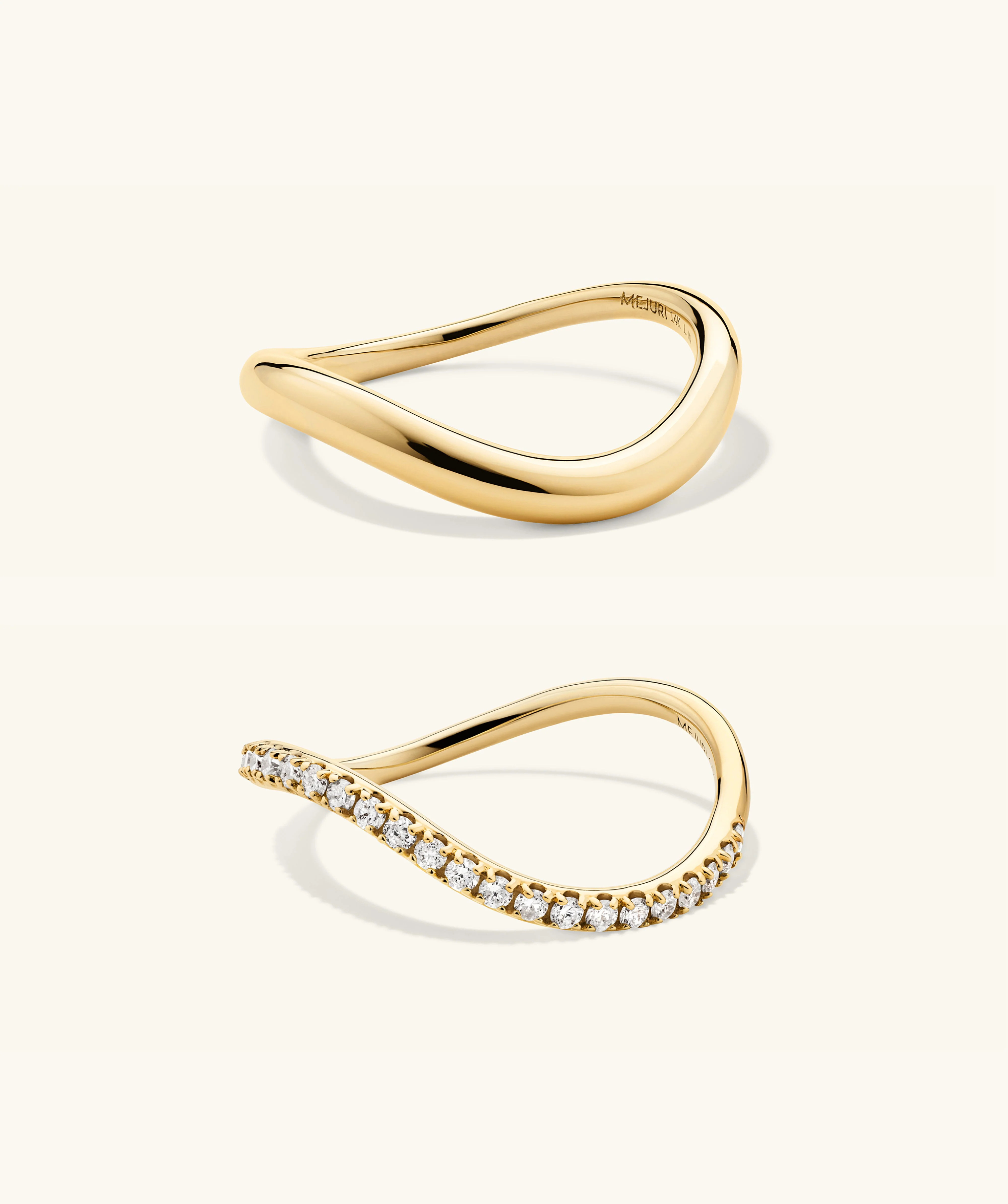 Dôme Figure Ring Pavé Diamond Set | Mejuri Fine Crew