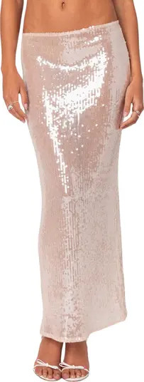 Riki Sheer Sequin Maxi Skirt | Nordstrom