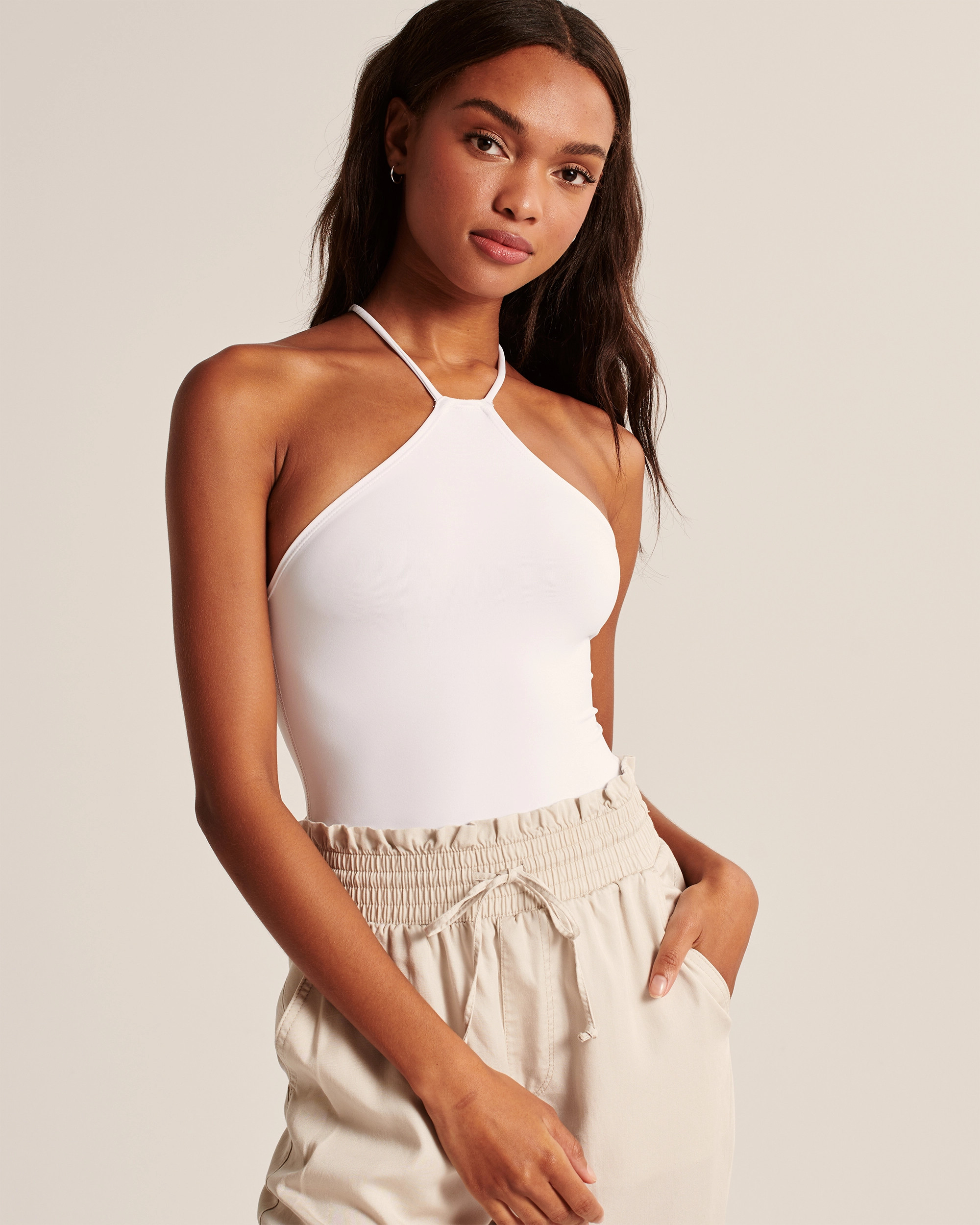 Seamless Halter Bodysuit | Abercrombie & Fitch (US)
