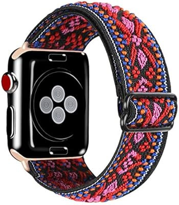 Kraftychix Adjustable Elastic Watch Band Compatible with Apple Watch 38mm/40mm,Soft Stretch Brace... | Amazon (US)