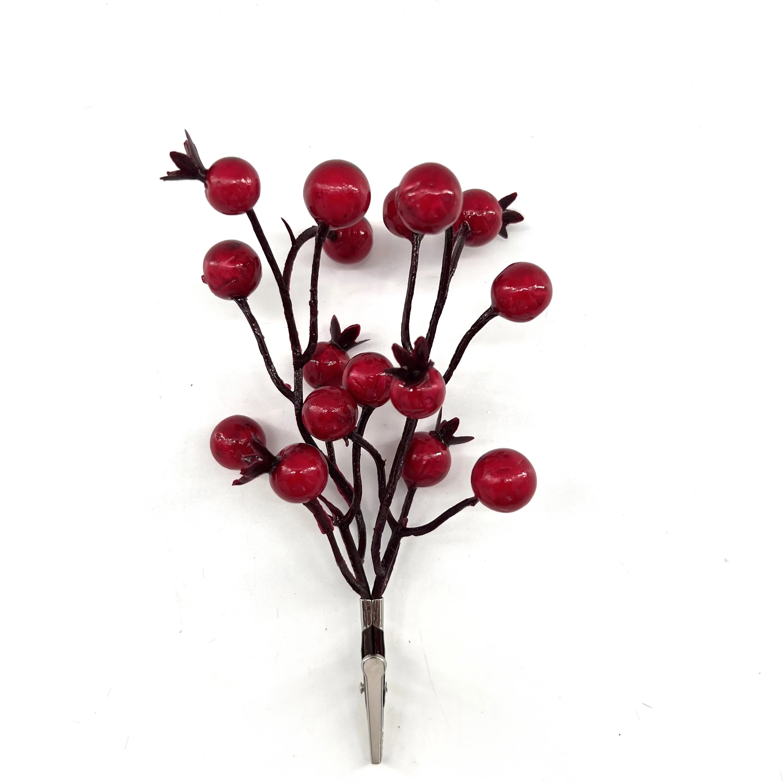 Red Berries Plastic Decorative Christmas Clip, 6 in, by Holiday Time | Walmart (US)