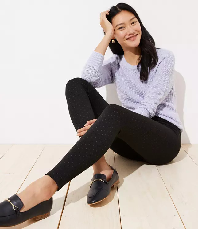 Leggings in Pindot | LOFT | LOFT