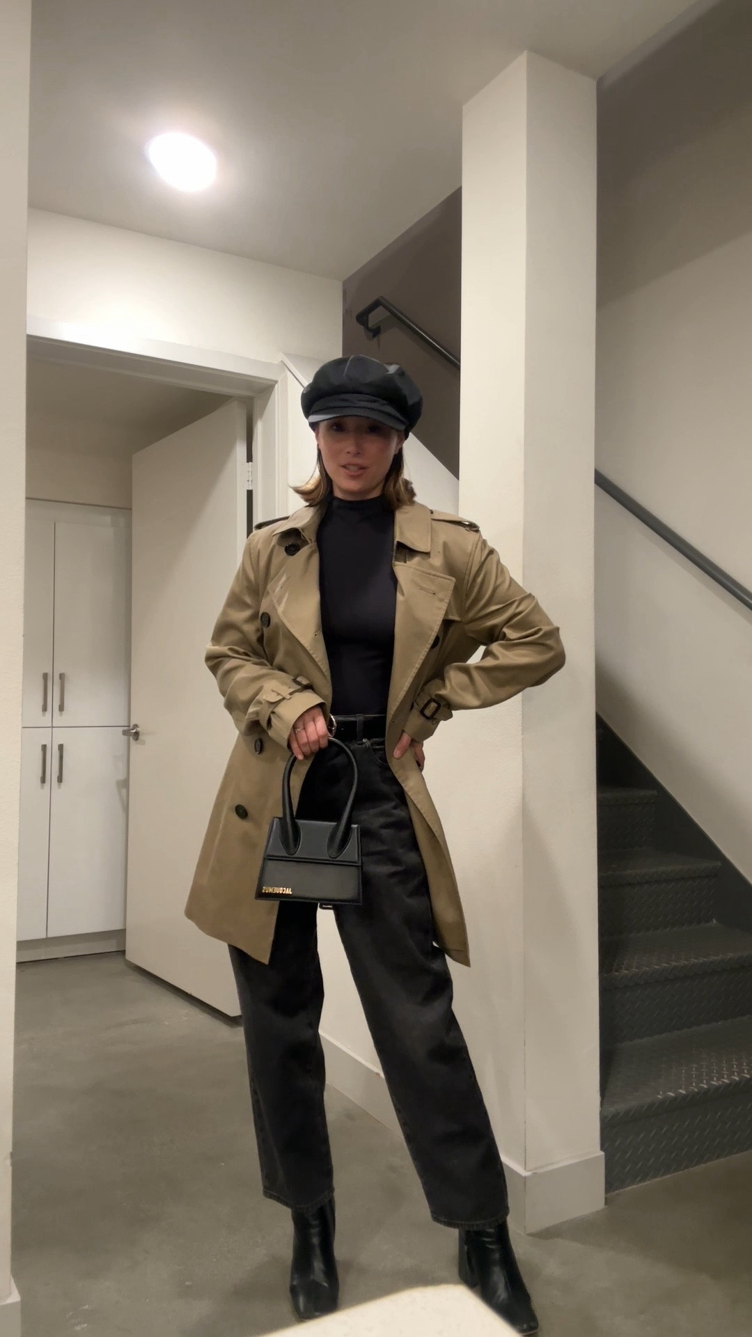 last minute girls night in the rain. A hat was needed bc 1. I’m on day 5 hair and 2. Bc it’s has been pouring in LA and I don’t own an umbrella 😭 the trench is Brian’s and has to be at least 10 years old! This was a great outfit for pasta and drinks 

#LTKSeasonal #LTKsalealert #LTKMostLoved