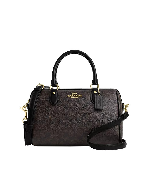 Rowan Satchel Bag In Signature Canvas | Coach (UK)