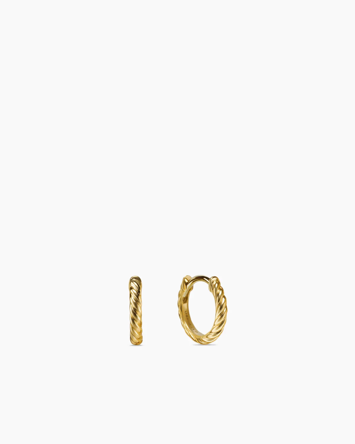 Sculpted Cable Micro Huggie Hoop Earrings | David Yurman