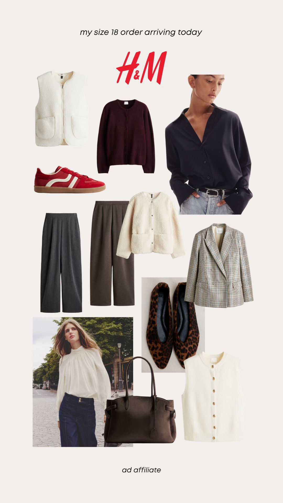 My H&M order arriving today! The new in is guuuuud. I go for UK 18 or UK 20 in trousers. Then XL/XXL but tend to use their fit assist to guide me. Too big is better than too small though!  

 #LTKautumn #LTKeurope #LTKmidsize