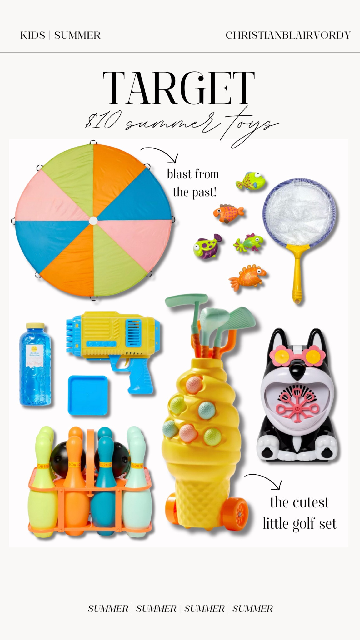 $10 summer toys for kids, target 

#christianblairvordy 

#kids #family #toys #summer #swim 

#LTKBaby #LTKKids #LTKFamily