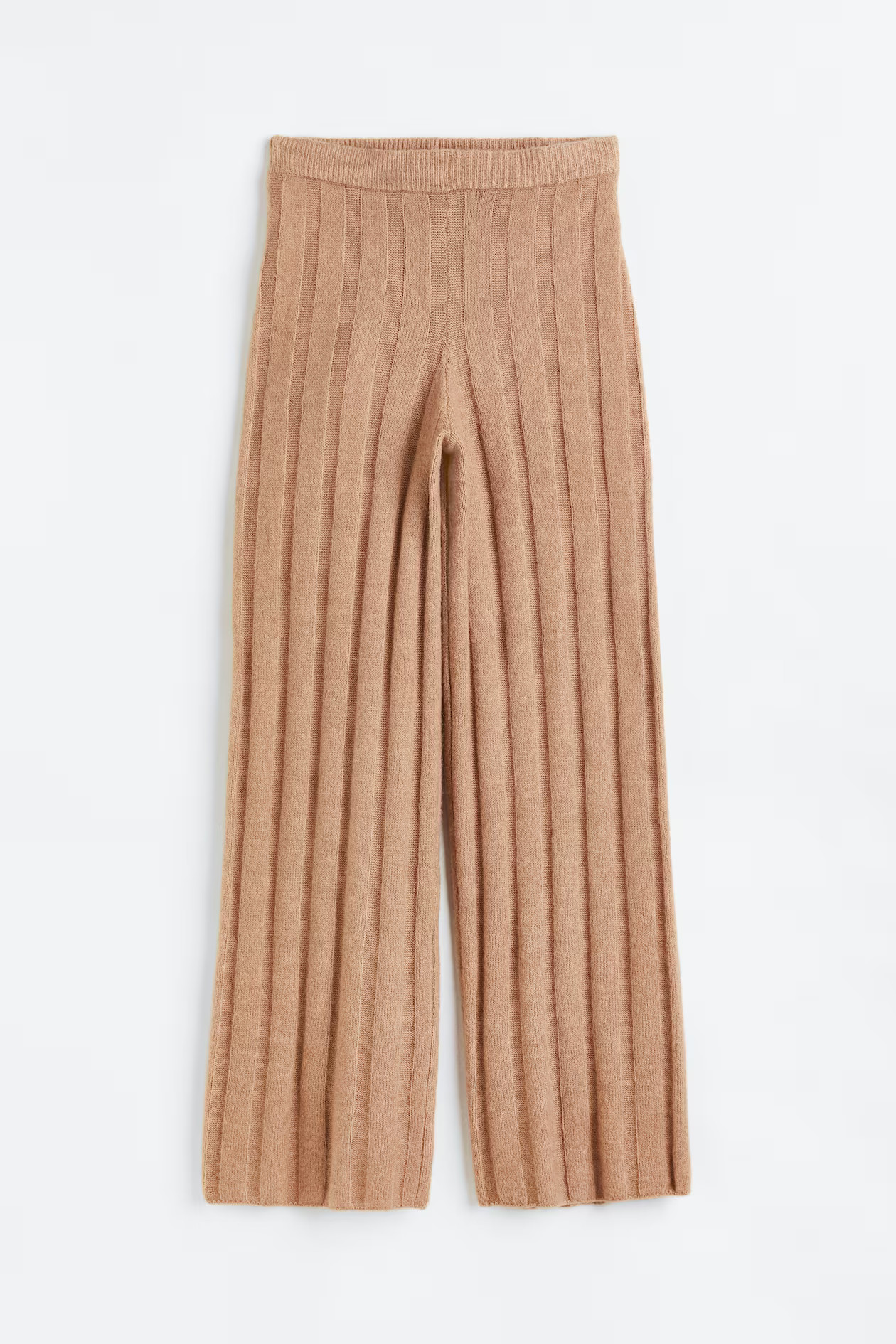 Ribgebreide broek - Beige - DAMES | H&M NL | H&M (DE, AT, CH, NL, FI)