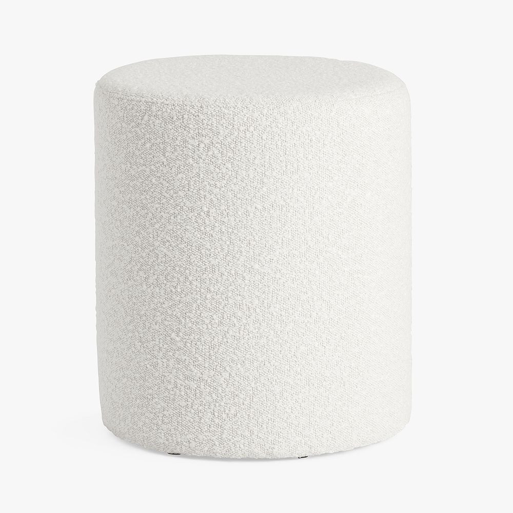 Camilla Vanity Stool, Chunky Boucle Ivory | Pottery Barn Teen