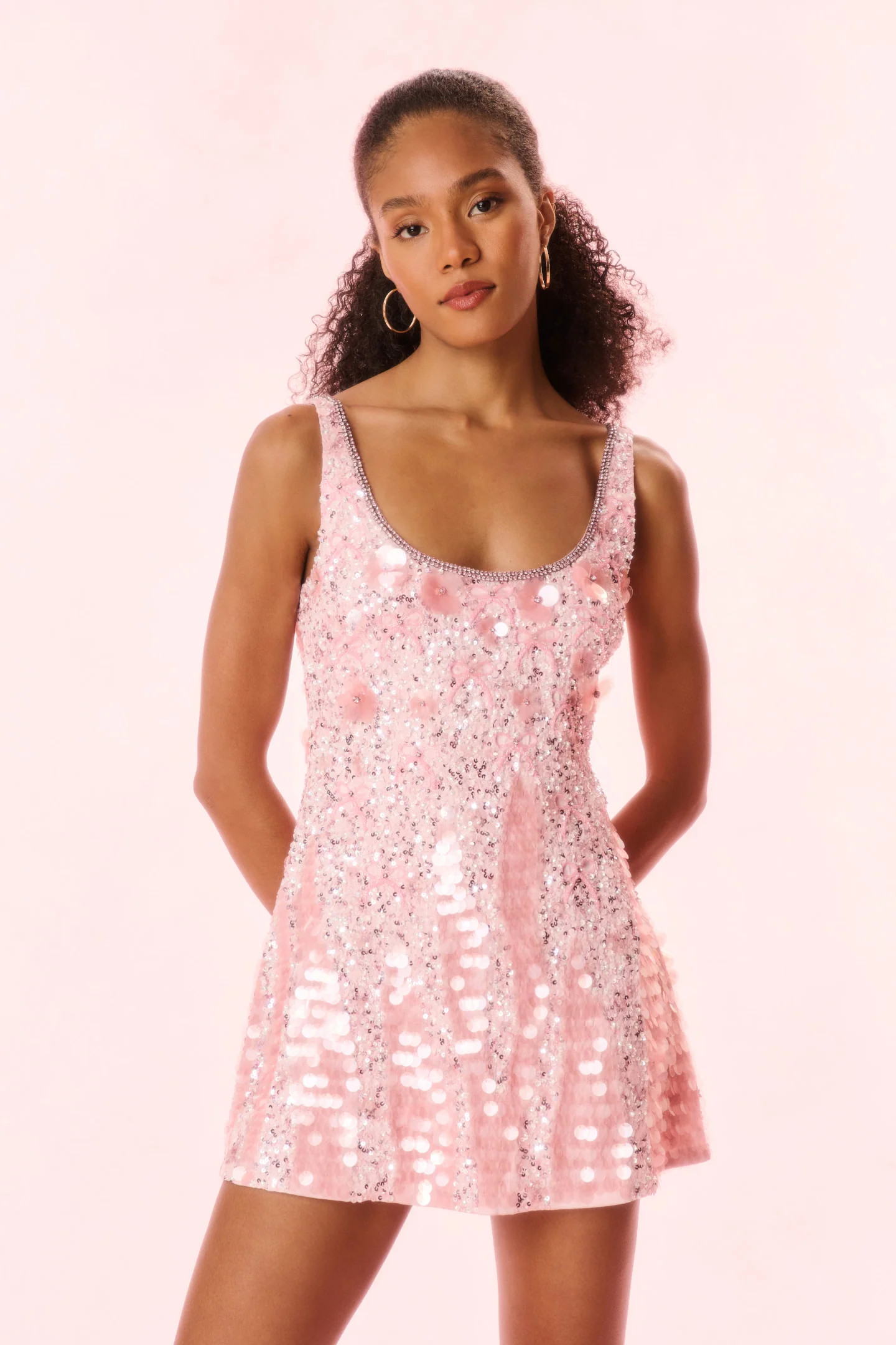 Sarine Beaded Mini Party Dress | LoveShackFancy