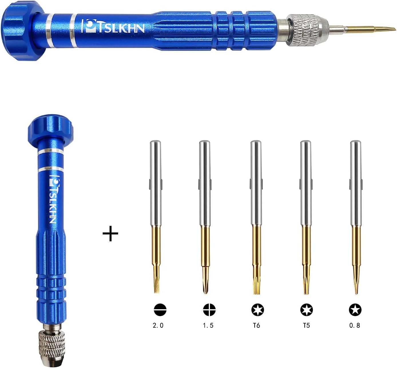 5-in-1 Multifunctional Small Screwdriver, PTSLKHN S2 Steel Magnetic Screwdriver Kit for Eyeglass,... | Amazon (US)