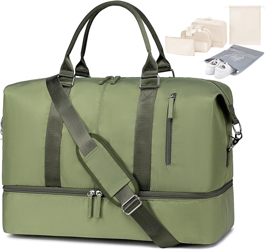 CAMTOP Travel Duffle Bag Women Men Waterproof Shoulder Weekender Overnight Carryon Bag Sports Tot... | Amazon (US)