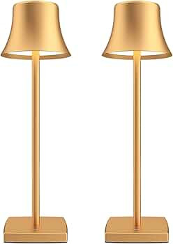 2 Pack LED Cordless Table Lamps Rechargeable,5000mAh Battery Operated Table Light,3 Color Steples... | Amazon (US)