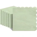 140 Pcs Cocktail Napkins Sage Green Napkins Disposable Dessert Beverage Napkin Scalloped Paper Na... | Walmart (US)