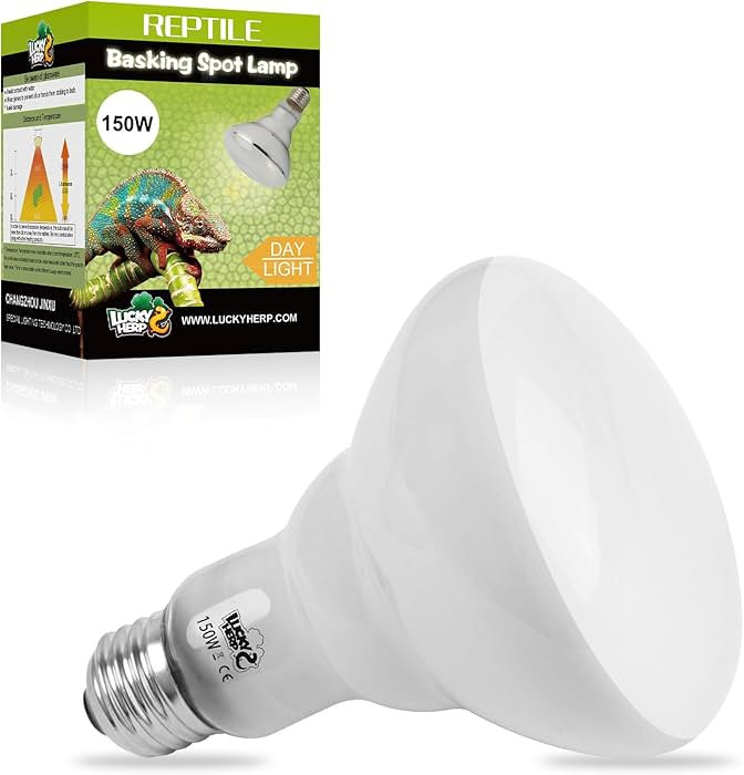 LUCKY HERP Heat Lamp Bulbs - 150W Reptile Heat Lamp 1 Pack, Daylight Basking Heat Lamp Bulbs for ... | Amazon (US)