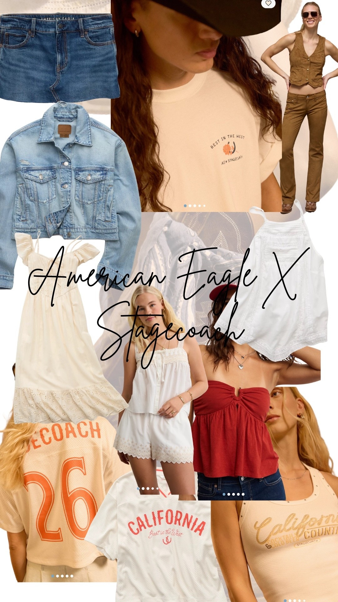 Saddle up, bestie 🤠✨ the American Eagle x Stagecoach Festival collab is HERE and it’s giving main stage energy 🔥

Think effortless denim, vintage western vibes, and the cutest festival-ready fits you can wear way beyond concert season 🙌🏼 Whether you’re heading to a show or just channeling that country cool girl aesthetic, these pieces are IT.

this collab will selling FAST 🐎💨 #LTKFestival #LTKStyle #AmericanEagle #StagecoachStyle