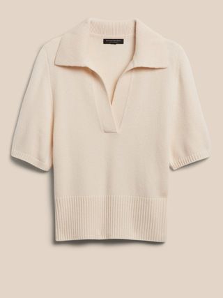 Lunetta Cashmere Sweater Polo | Banana Republic (US)