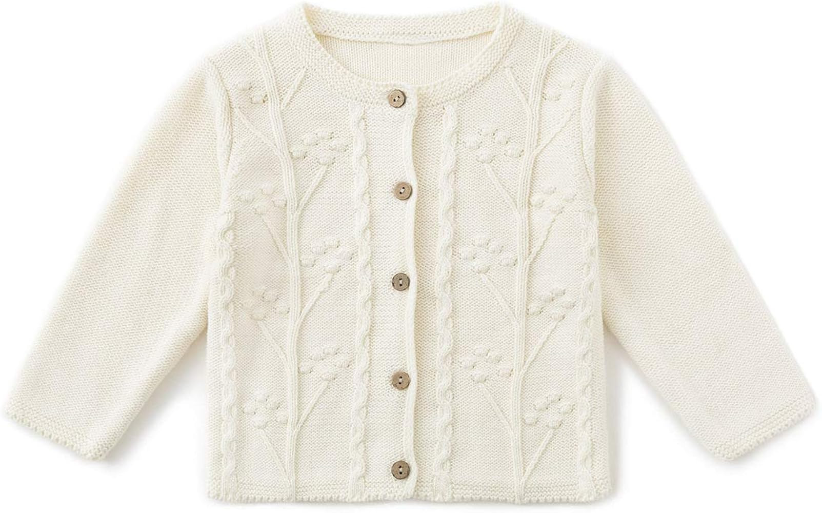 Simplee kids Baby Girls' Fall Winter Cardigan Sweaters Coats Outfits for Toddlers | Amazon (US)