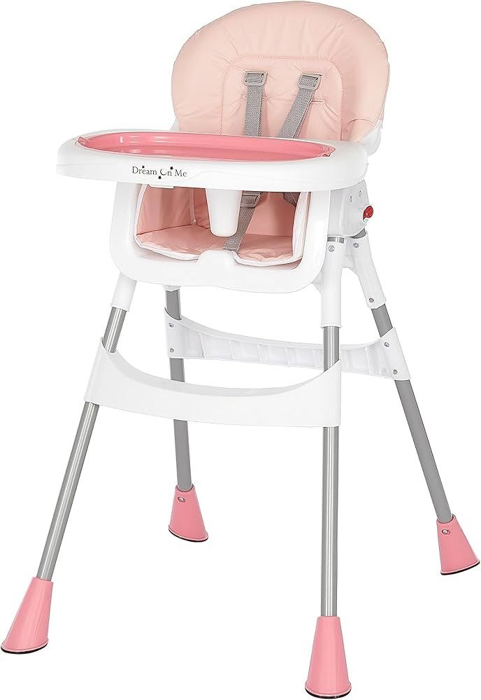 Dream On Me Portable 2-in-1 Tabletalk High Chair, Convertible Compact Light Weight Highchair, Pin... | Amazon (US)