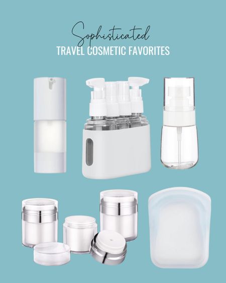 Travel cosmetic & toiletry organizers/bottles