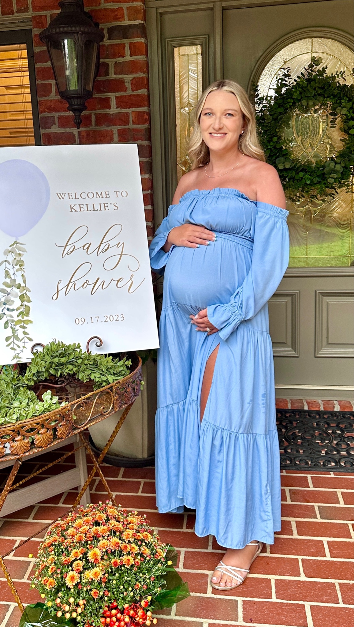 My dress I wore for my baby shower with my son 🥹 here I was 5’3” 145ish pounds wearing a small! The shoes I have worn for SO many events including weddings and both of my baby showers. Wearing size 8 in those!

#babyshower #babyshowerdress #babyshowerattire #babyboyshower

#LTKBaby #LTKFindsUnder100 #LTKBump