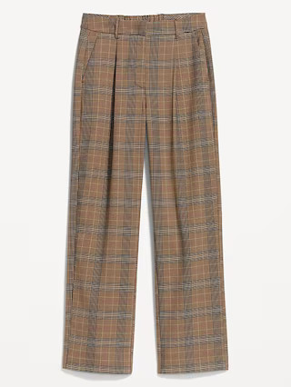 Extra High-Waisted Pleated Taylor Trouser Wide-Leg Pants for Women | Old Navy (US)