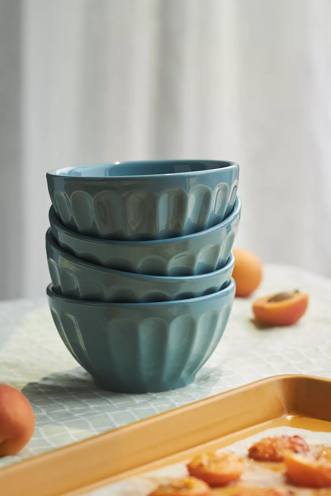Amelie Latte Stoneware, Set of 4, Portuguese Mini Bowls | Anthropologie (US)