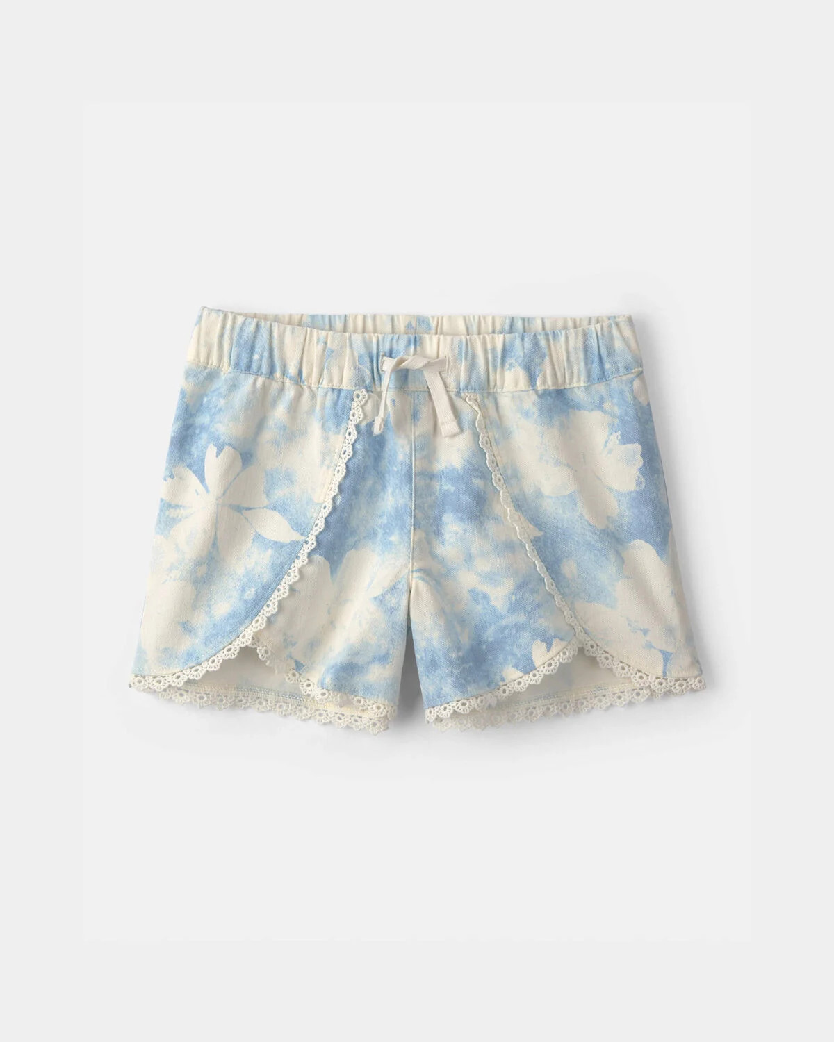 Girls Floral Eyelet Shorts - Ivory/Blue - OshKosh B'gosh | Carter's | Carter's Inc