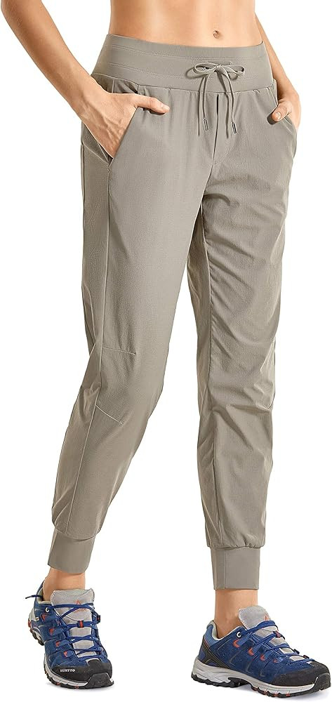 CRZ YOGA Women's Hiking Pants Lightweight Quick Dry Drawstring Joggers with Pockets Elastic Waist... | Amazon (US)