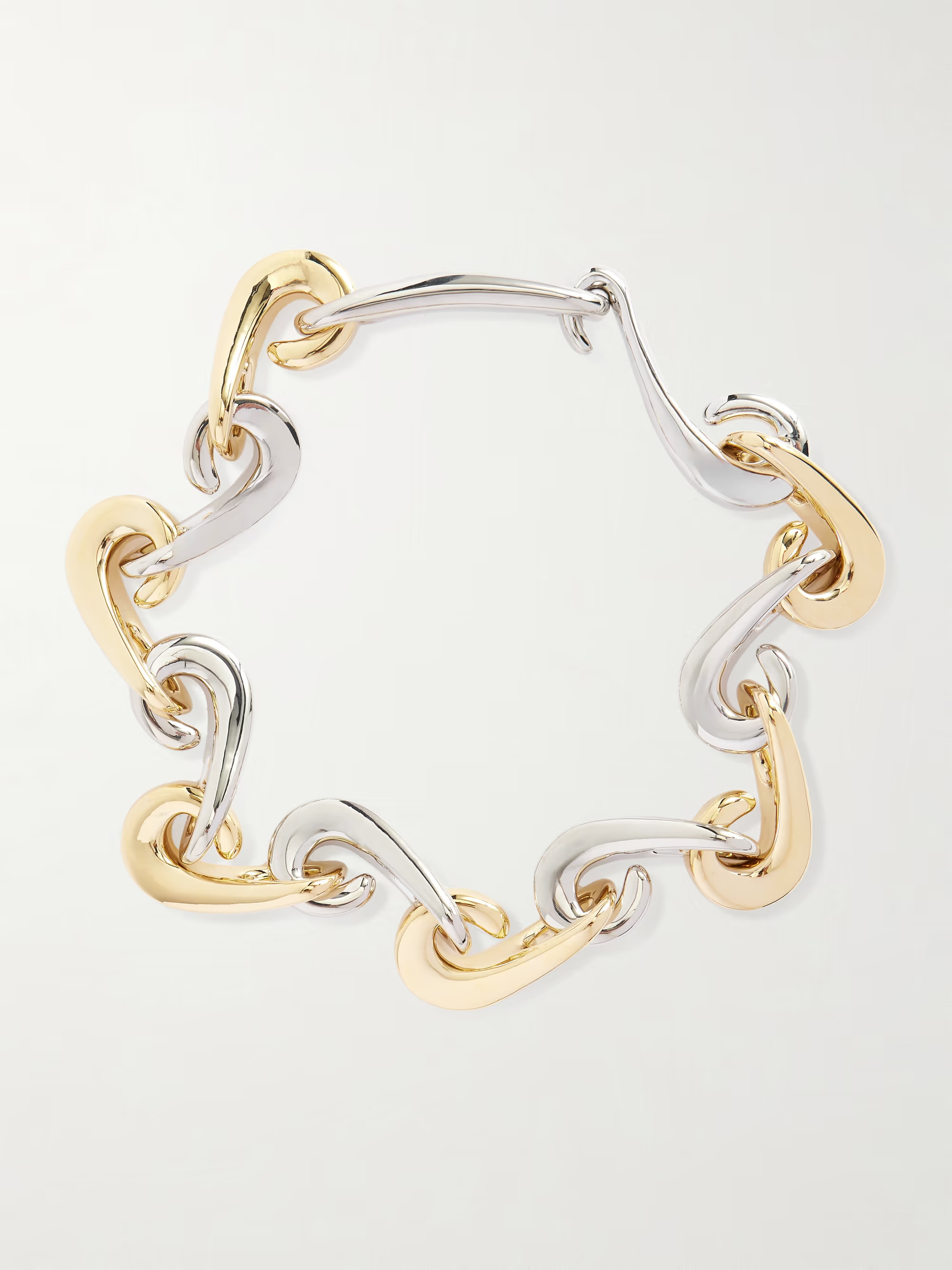 Gold and silver-tone necklace | NET-A-PORTER (US)