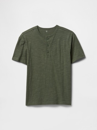 Kids Relaxed Henley T-Shirt | Gap Factory
