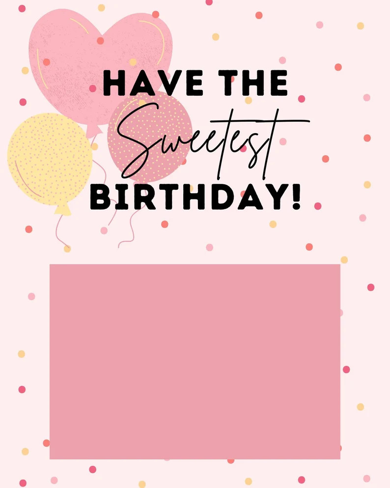 Have the Sweetest Birthday Gift Tag Happy Birthday Gift Ideas Tag for Gift Card DIGITAL DOWNLOAD ... | Etsy (US)