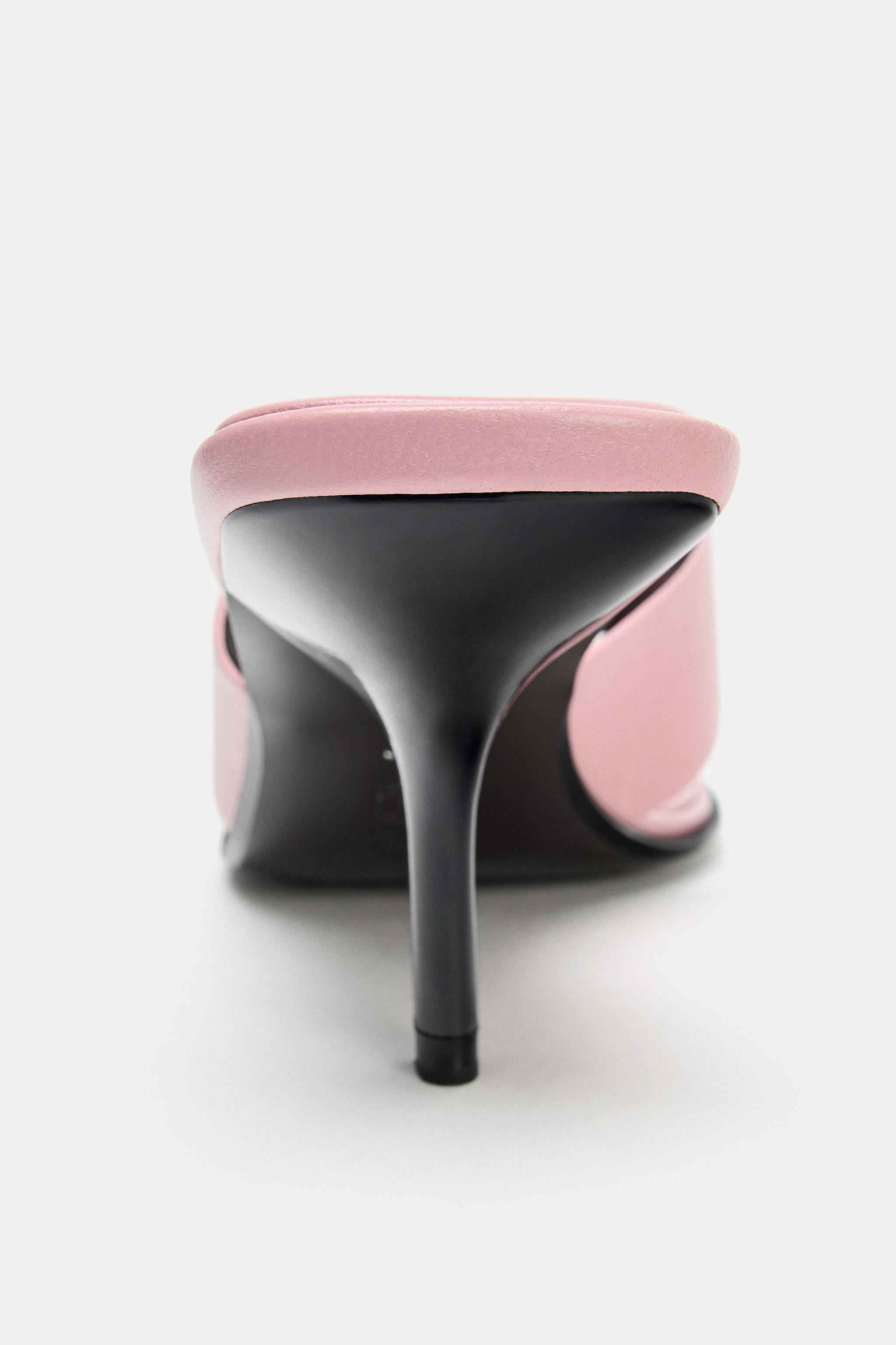 LIMITED EDITION LEATHER HEELED SANDALS | Zara US