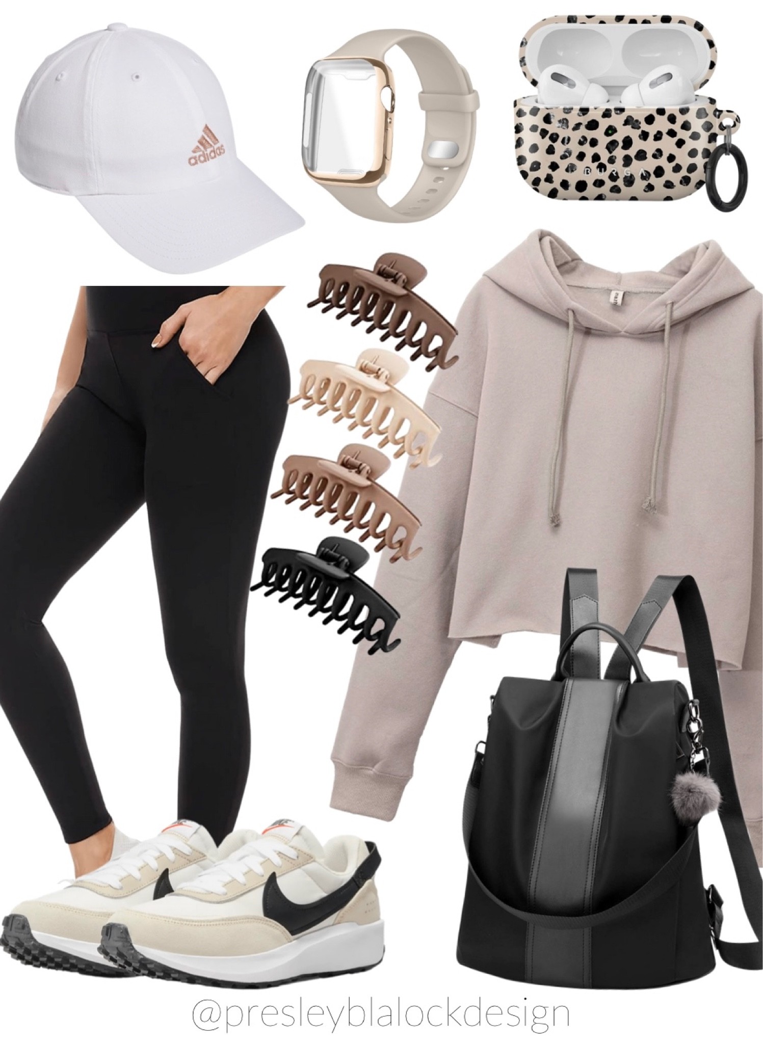Amazon Fashion / Leggings / Neutral Outfit / Neutral Fashion / Taupe Sweater / Nike Sneakers / Casual Outfit / Loungewear / Backpack Purse / Leather Handbag / Amazon Finds / Neutral Shoes / Gym Essentials / Comfy outfit

#LTKcurves #LTKunder50 #LTKfit