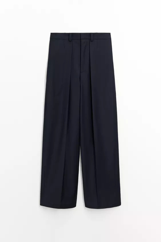 ZW COLLECTION DARTED WOOL BLEND TROUSERS | Zara UK