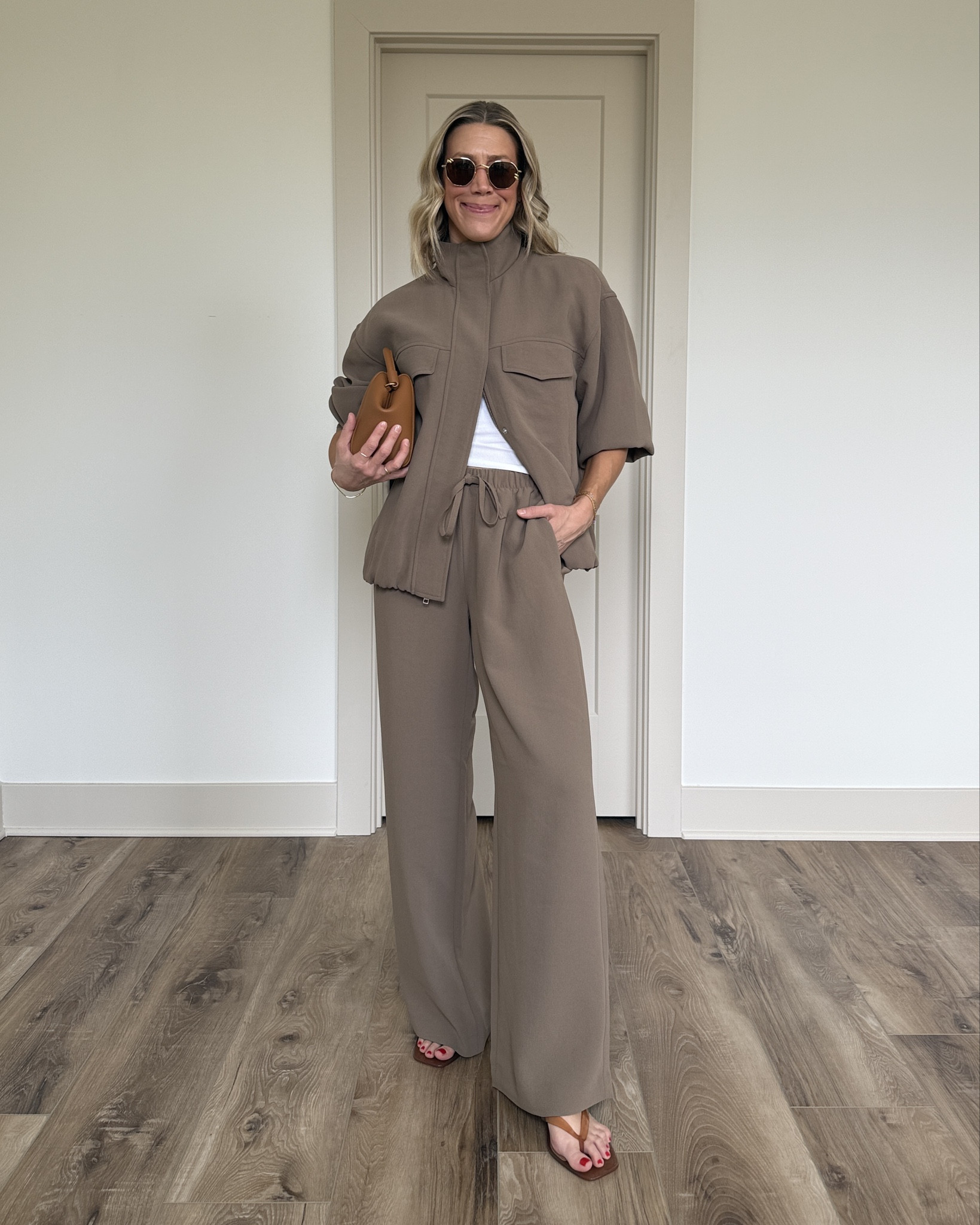 Wearing XS jacket, XS tank, small pants, sandals tts

#LTKOver40 #LTKgrwm #LTKootd