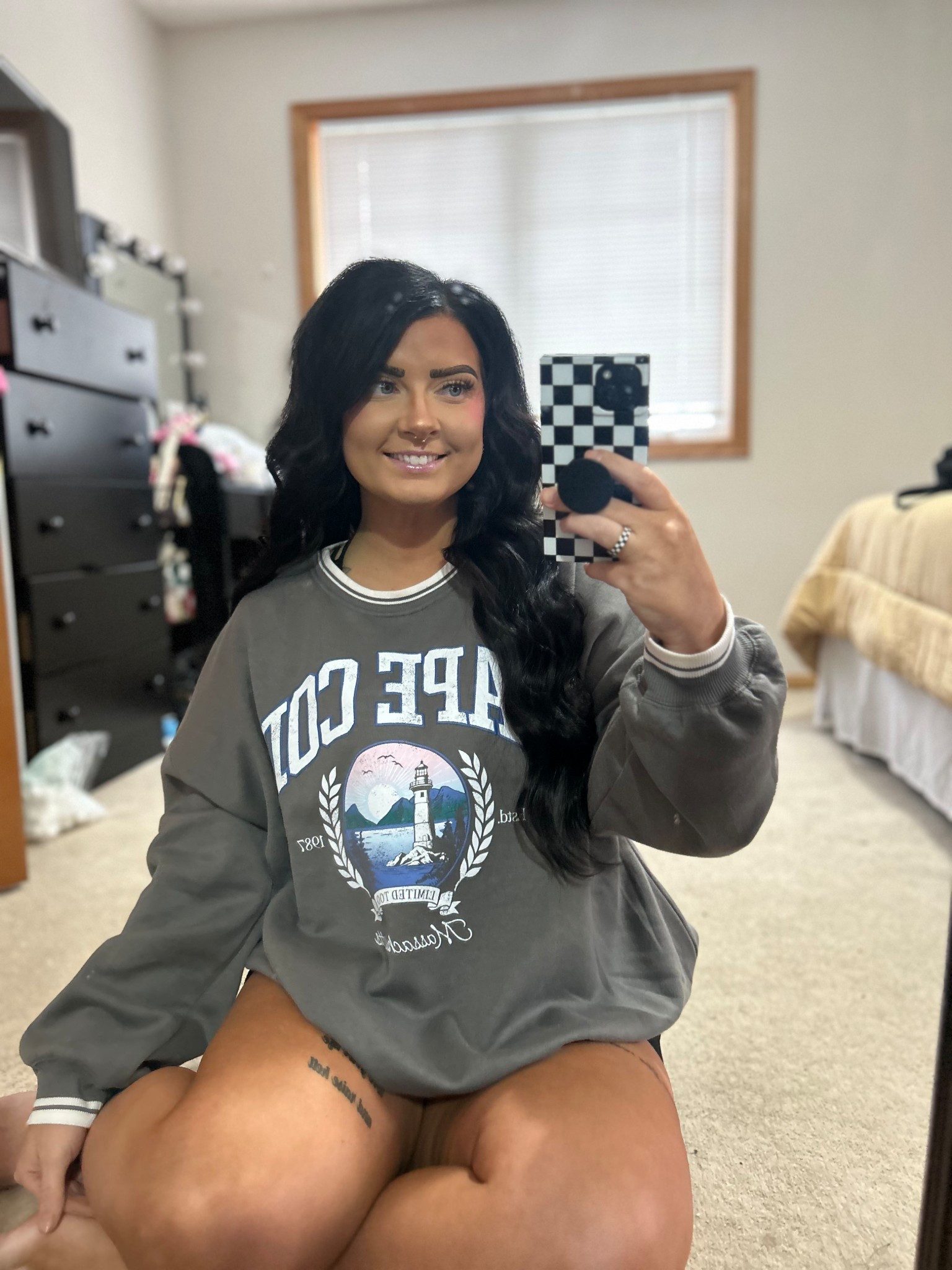 such a steal for a comfy graphic sweatshirt! I got an XL for an oversized look! 

#LTKootd #LTKgrwm #LTKdayinmylife