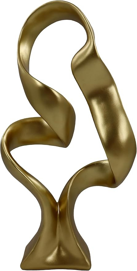 15" Modern Abstract Ribbon Decorative Sculpture, Knot Sculptures,Home Decor,Coffee Table Statues,... | Amazon (US)
