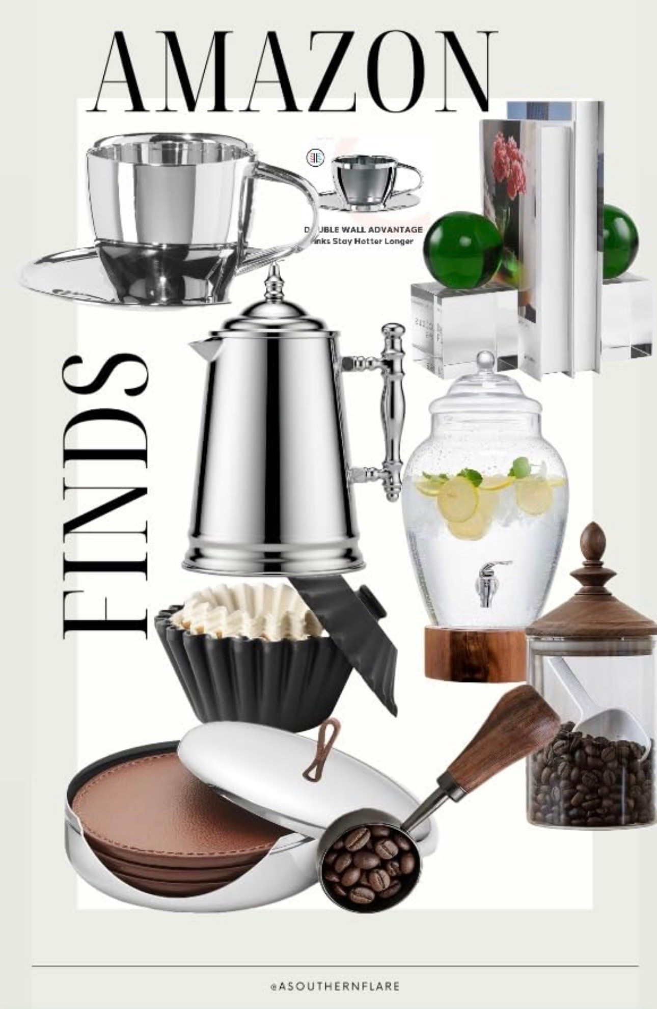elevate your coffee game with these sleek and stylish finds. Perfect for your coffee bar! #CoffeeLovers #HomeBar
