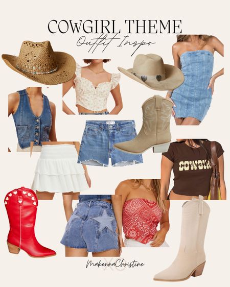 Country concert and cowgirl theme outfits! 