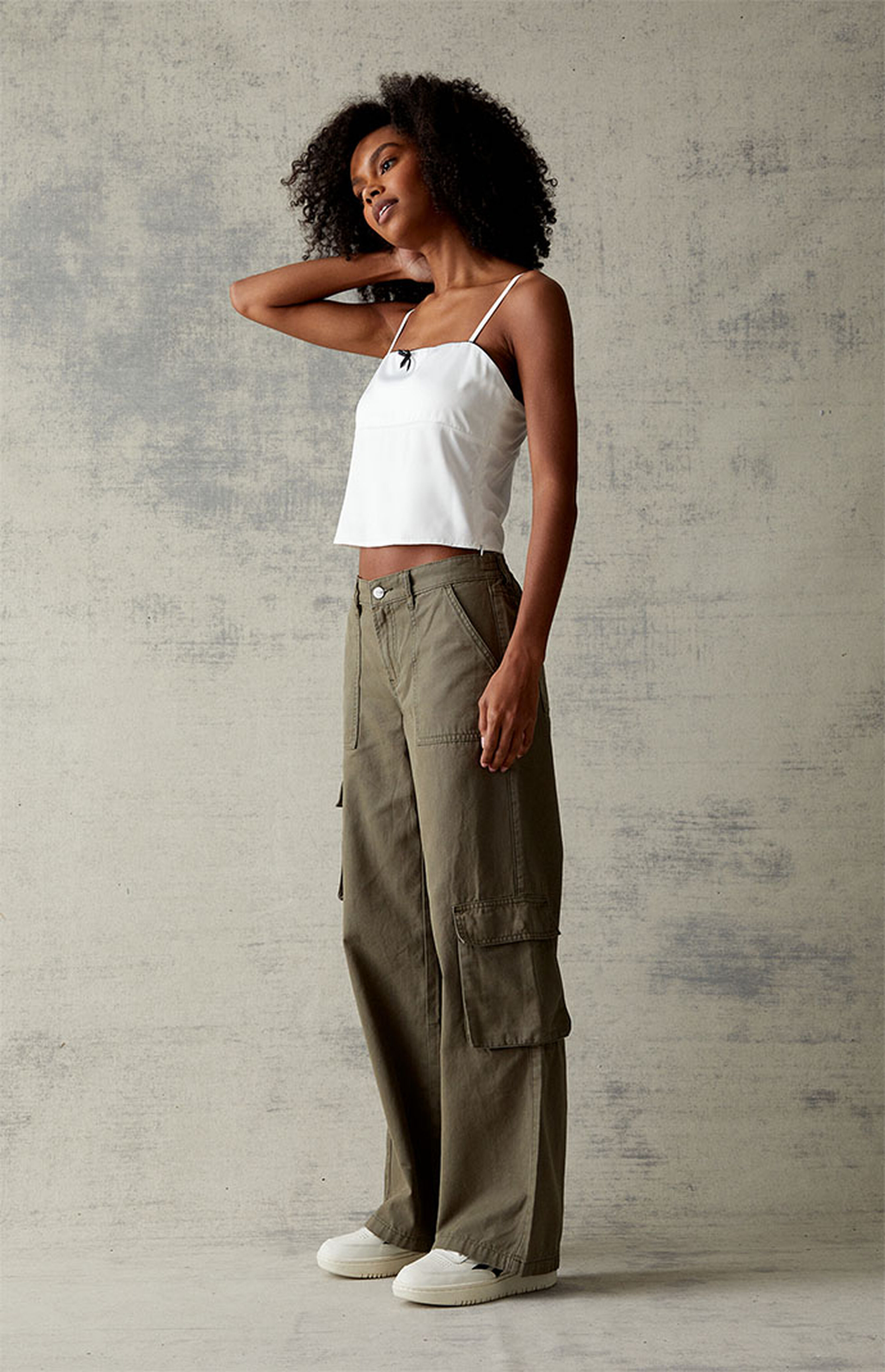 PacSun Seaweed Wide Leg Cargo Pants | PacSun