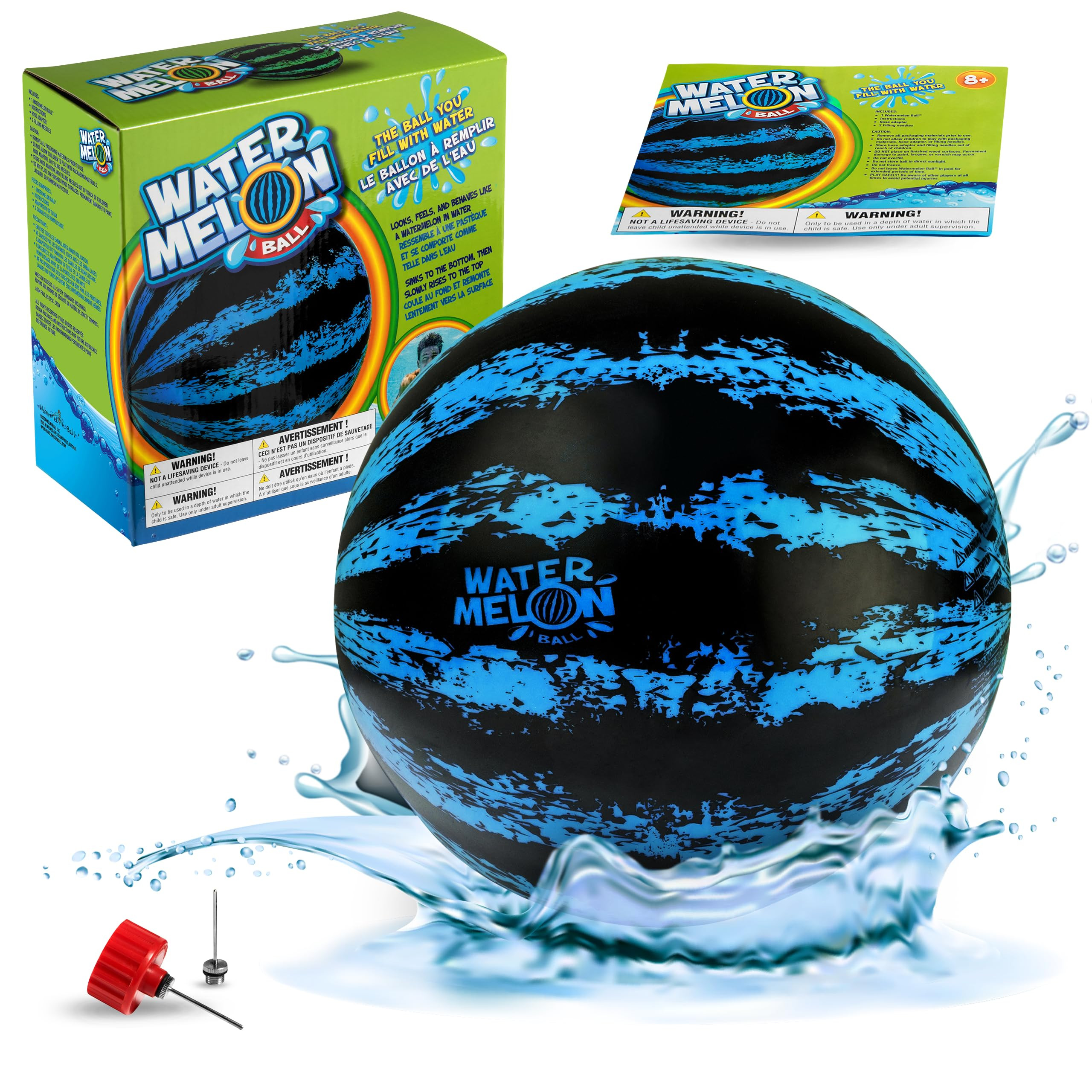Watermelon Ball – The Ultimate Swimming Pool Game | Pool Ball for Under Water Passing, Dribblin... | Amazon (US)