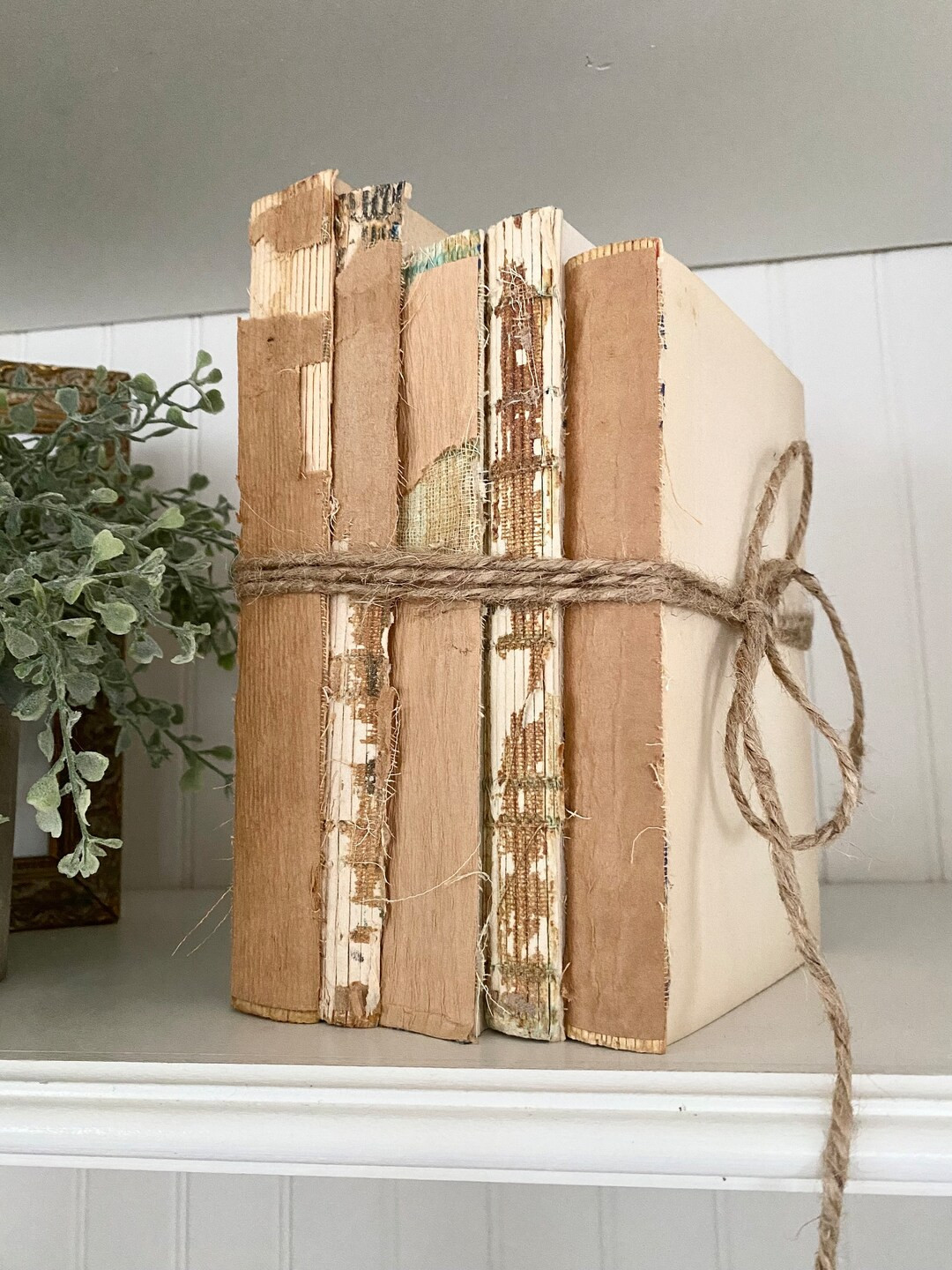 Stripped Vintage Book, Farmhouse Book Bundle, Vintage Decor, Shabby Chic Unbound Book, Bookshelf ... | Etsy (US)