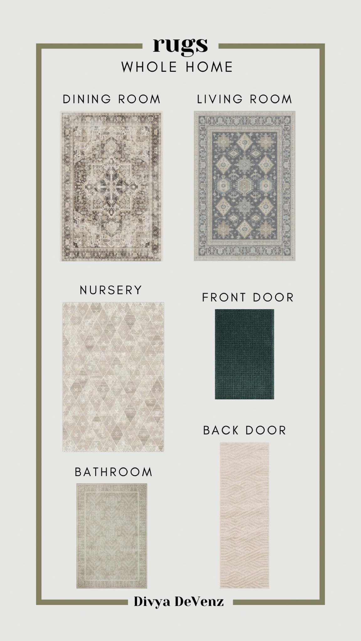 The rugs in our home from our dining room to living room & nursery, runners in the bathroom and back entrance and a large mat by the front entrance. The Ruggable rugs are on sale this weekend!

#LTKhome #LTKsalealert