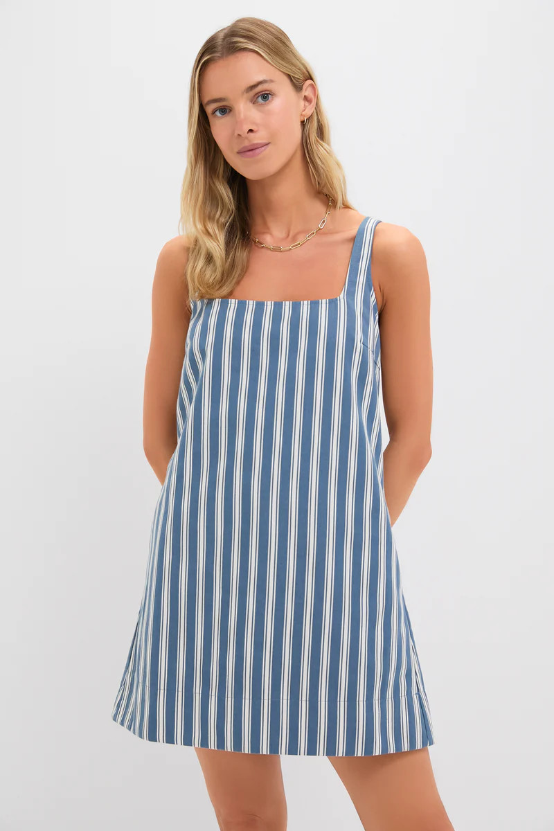 Lake Blue Stripe Cassie Dress | Tuckernuck (US)