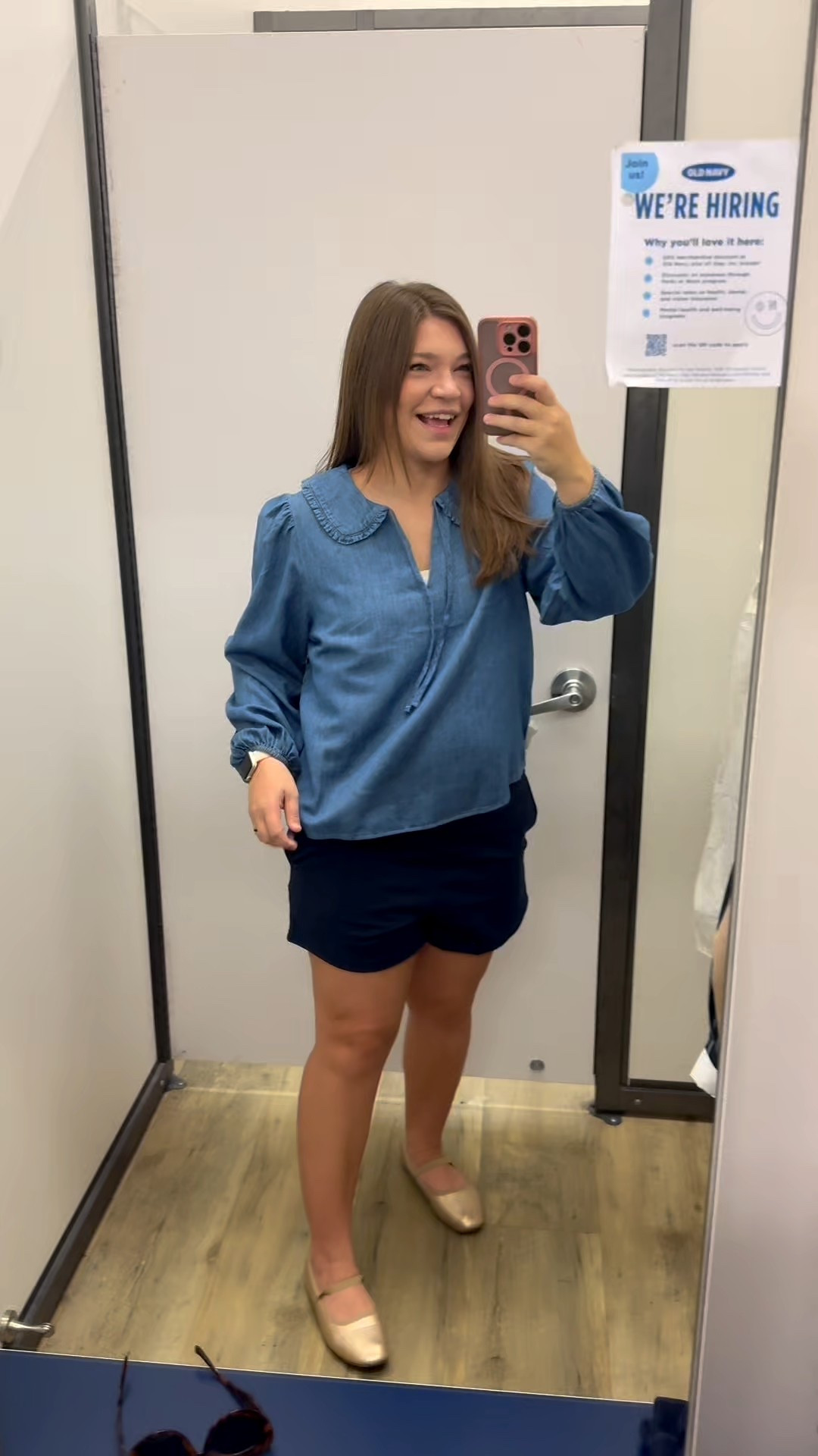 Old Navy Peter Pan collar workwear shirt

#LTKMidsize