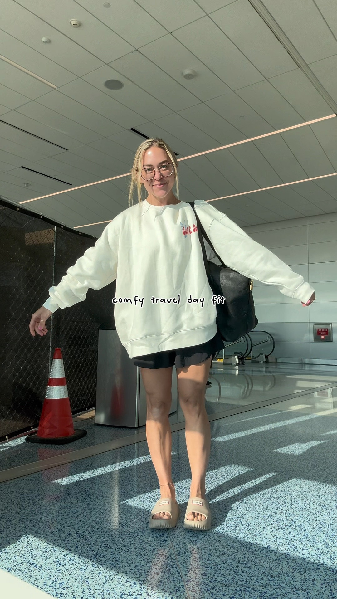 Right before I spilled coffee all over myself 😂 in an XL crew! So cute for summer🏄‍♀️🌼

S lululemon short, tts sandals, & my fave seamless tank bra from Target underneath! 🙌🏼

Ootd / grwm / travel fit / target fashion finds / summer / under $30 / Holley Gabrielle / casual / cute 

#LTKFindsUnder100 #LTKFindsUnder50 #LTKTravel