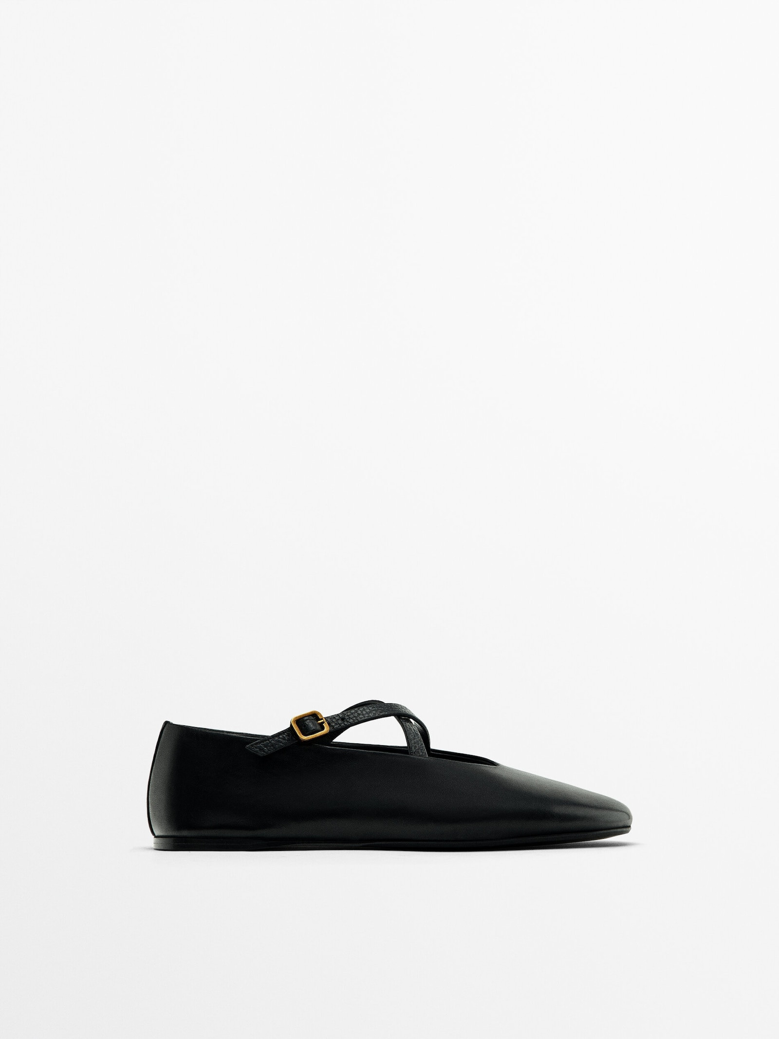 Ballerinas mit Kreuzriemchen | Massimo Dutti DE