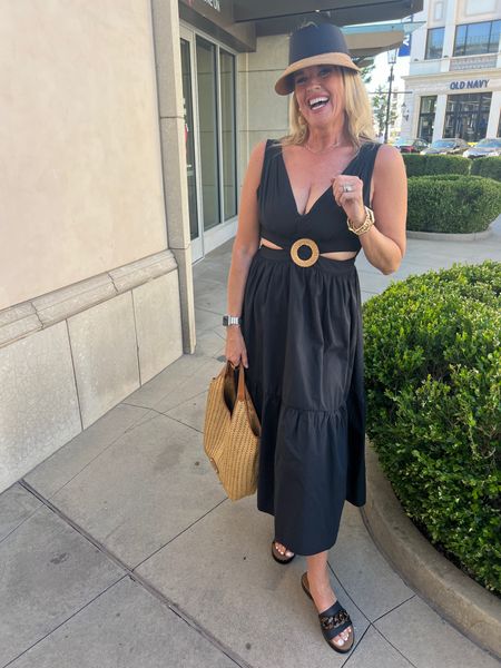 Looking for
#summerdresses #dummersandals #summerhats #summerbag #summerjewelry 
This look has all your needs✔️✔️✔️✔️

Dress - black linen dress petal & Pup 
Cut out and raffia detail fits tts $79
Save 20% off with code DARCy20

Eric Jarvis hat and bag so beautiful with top quality craftsmanship 

Jewelry lisi lurch 

Shoes by Yelliw box and affordable as well as so comfortable 

#LTKShoeCrush #LTKFindsUnder100 #LTKStyleTip